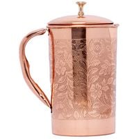 Just Copper Embossed Copper Jug 